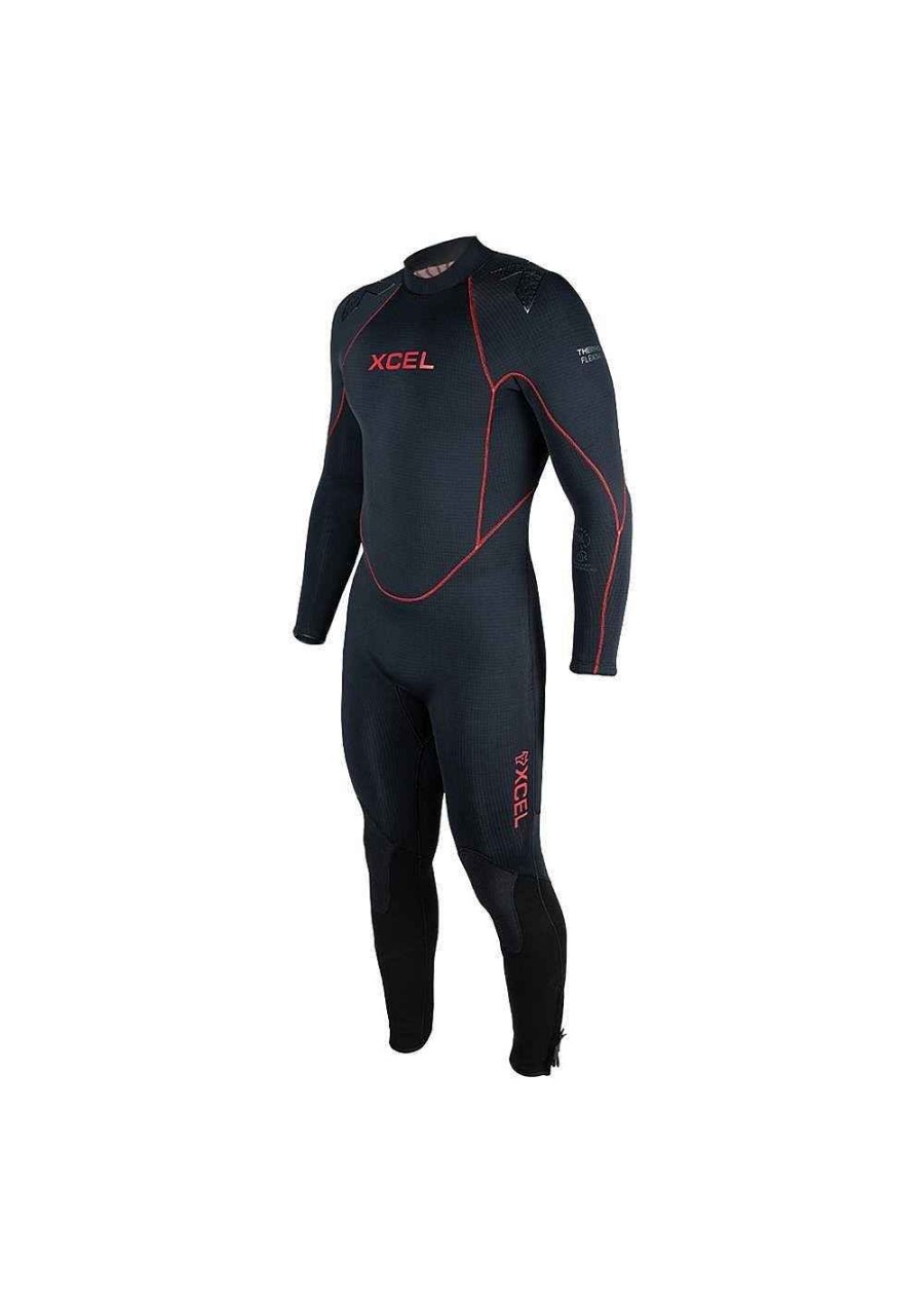 Herren Xcel Herren-Tauchgang | Thermoflex Dive Neoprenanzug Fur Herren, 5/4 Mm Schwarz