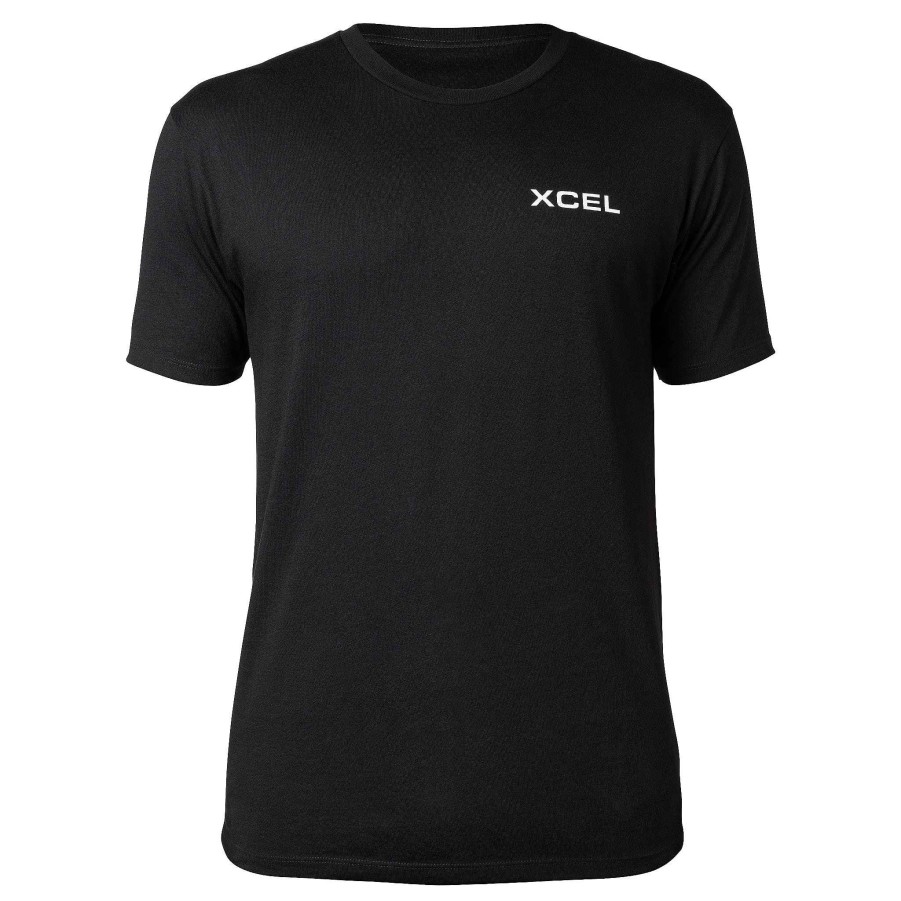 Herren Xcel Herren-T-Shirts | Comp X Kurzarm-T-Shirt Fur Herren Schwarz