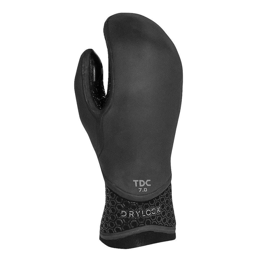 Herren Xcel Herren Drylock X + Drylock | Herren Drylock Texture Skin Faustling 7 Mm Schwarz