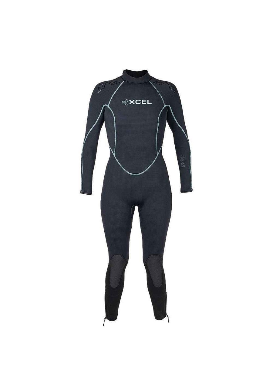 Damen Xcel Sporttauchen Fur Damen | Thermoflex Dive Neoprenanzug Fur Damen, 5/4 Mm Schwarz