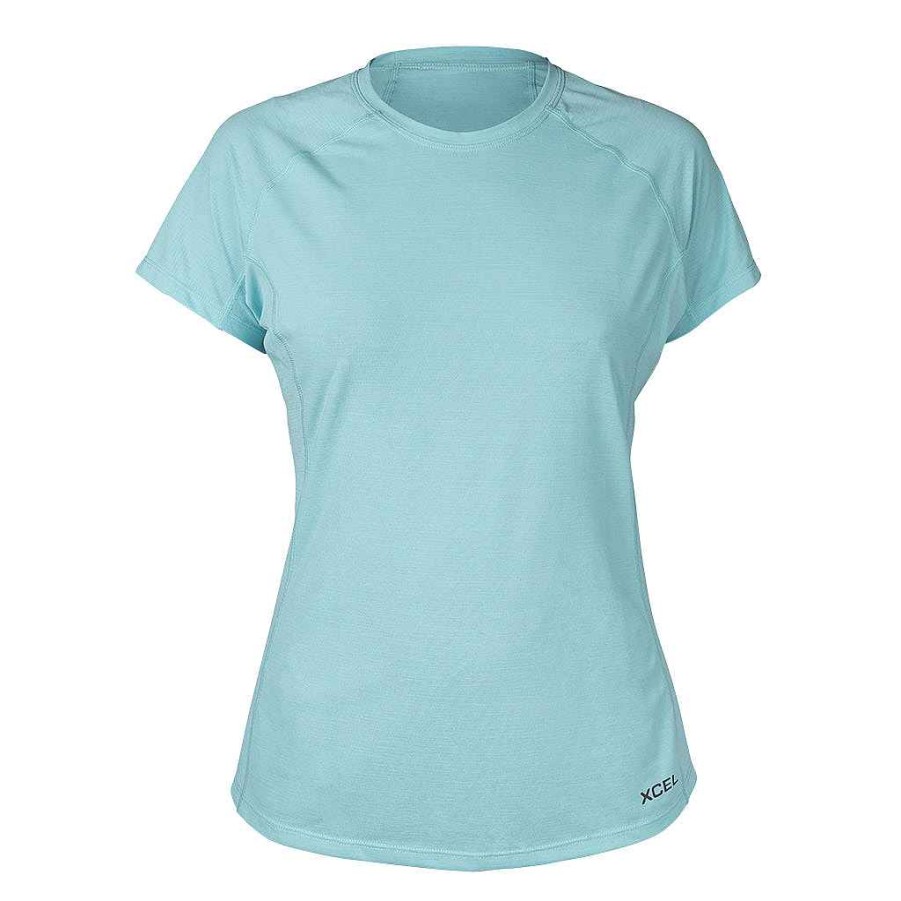 Damen Xcel | Damen Heathered Ventx Short Sleeve Relaxed Fit Uv