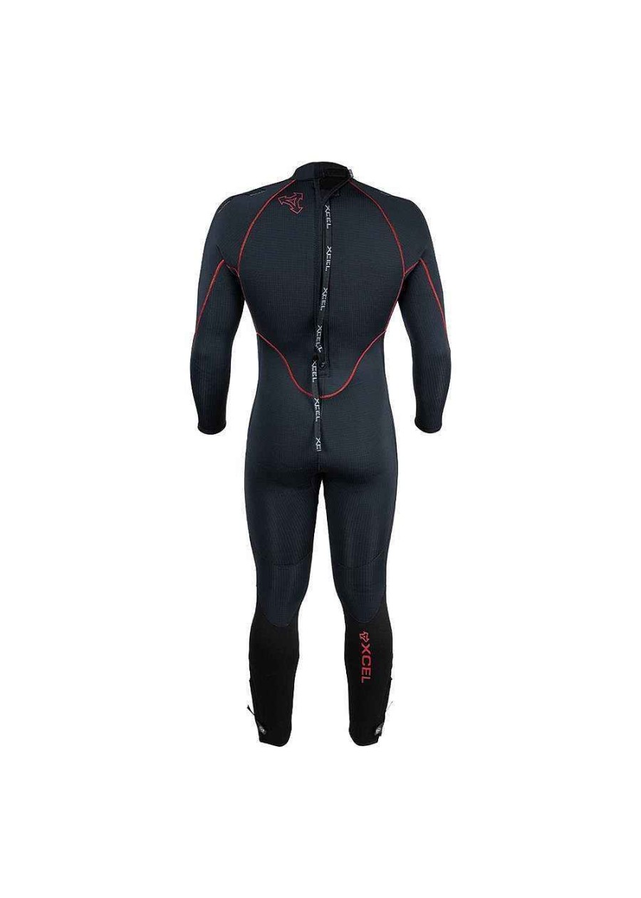 Herren Xcel Herren-Tauchgang | Thermoflex Dive Neoprenanzug Fur Herren, 7/6 Mm Schwarz