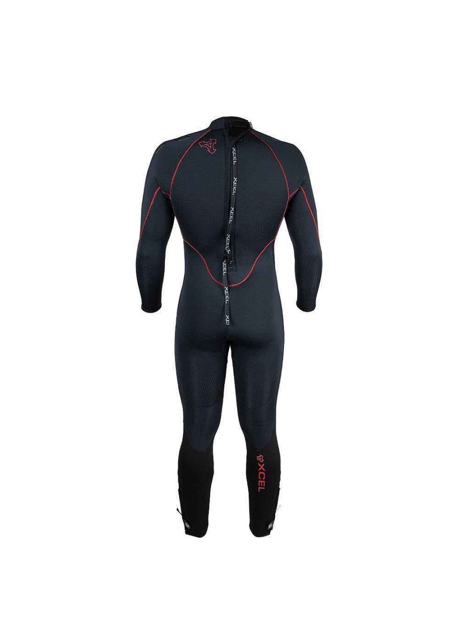 Herren Xcel Herren-Tauchgang | Thermoflex Dive Neoprenanzug Fur Herren, 5/4 Mm Schwarz