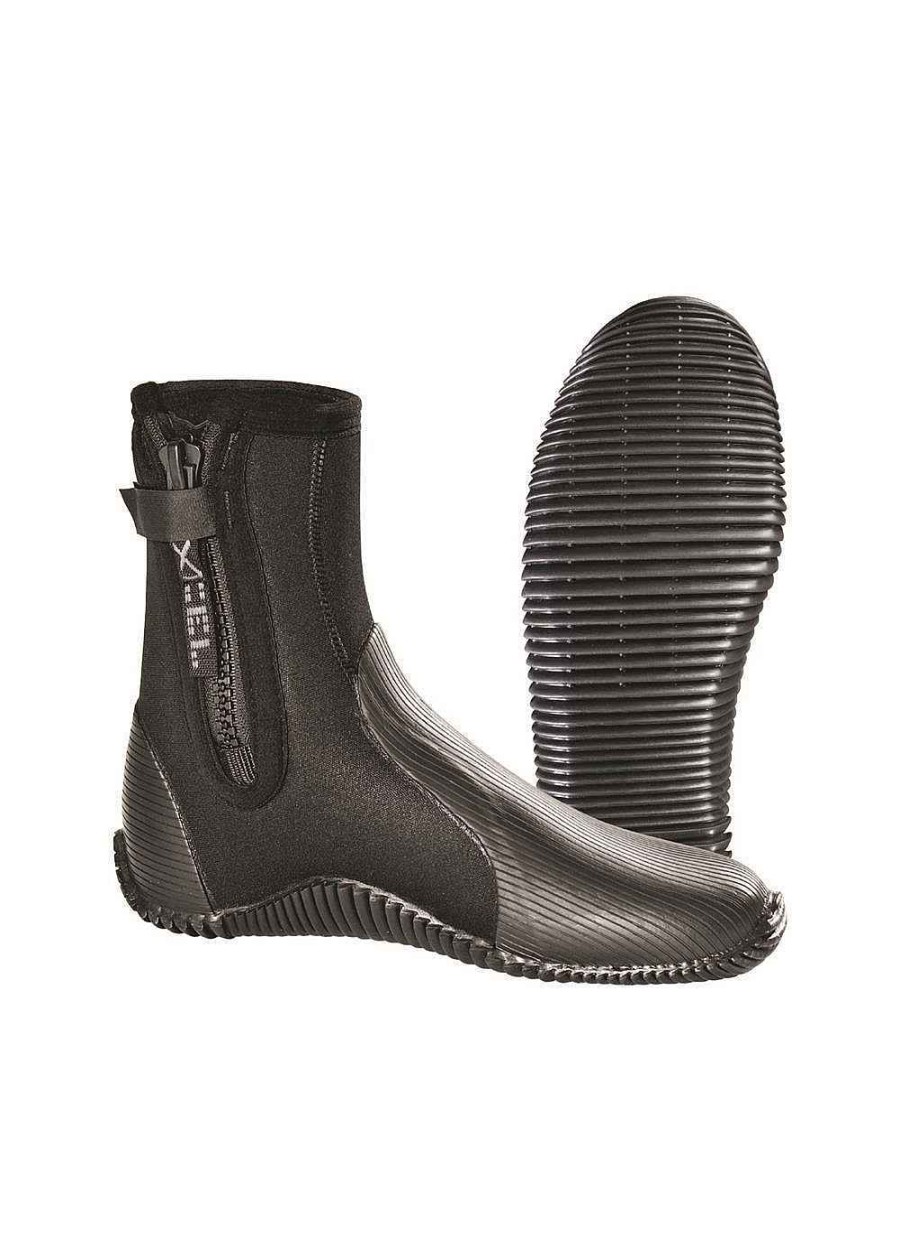 Herren Xcel Herren-Tauchgang | Herren Hydroflex Flex Sohle Tauchstiefel 6,5 Mm Schwarz