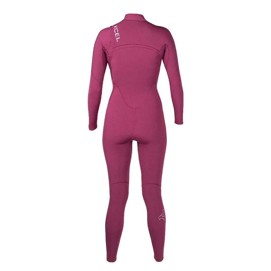 Damen Xcel Damen-Wettkampf X + Wettkampf | Comp 4/3 Mm Neoprenanzug Mit Frontreisverschluss Fur Damen Pflaume