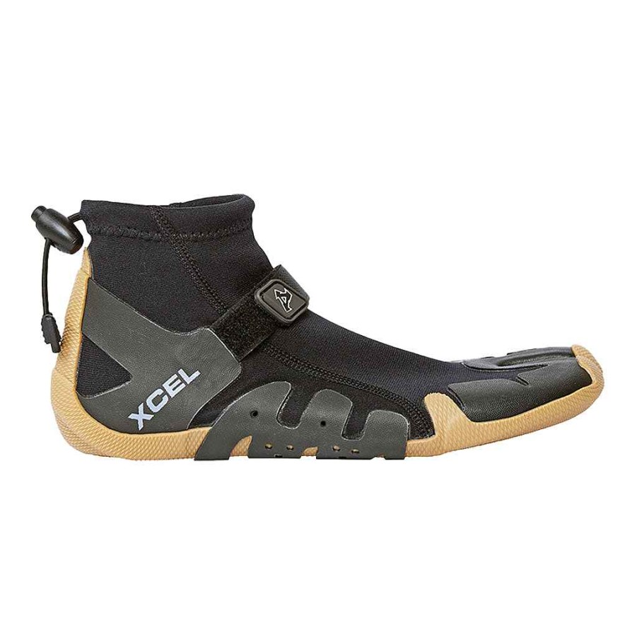 Herren Xcel Herren-Infiniti + Infiniti-Losung | Herren Infiniti Split Toe Reef Boot 1 Mm Schwarz/Gummi